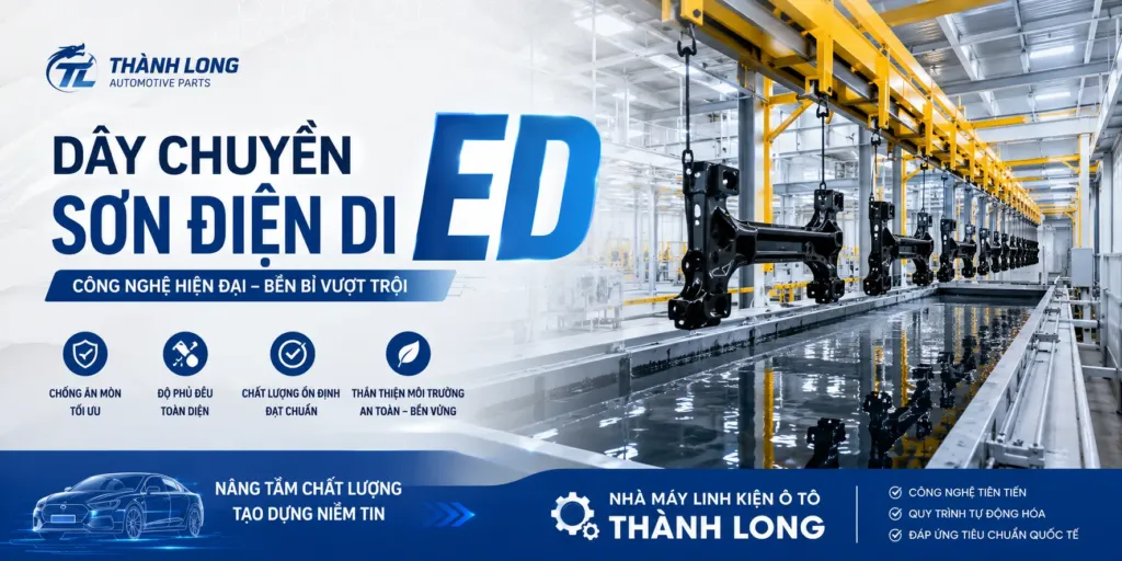 Dây chuyền sơn điện di ED — Nhà máy linh kiện ô tô Thành Long