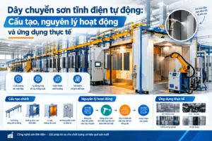 Dây chuyền sơn tĩnh điện tự động: cấu tạo, nguyên lý hoạt động và ứng dụng thực tế