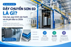 Dây chuyền sơn ed là gì? Cấu tạo, quy trình vận hành và chi phí đầu tư 2026